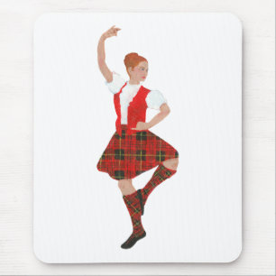 Schottischer Hochlandtänzer Erskine-Tartan Mousepad