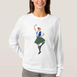 Schottischer Hochlandtänzer MacLaren Tartan T-Shirt