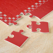 Schottischer Hund der 1950er Jahre in Rot Puzzle (Seite)