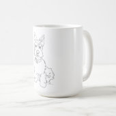 Schottischer Hund Kaffeetasse (VorderseiteRechts)