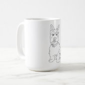 Schottischer Hund Kaffeetasse (Vorderseite Links)