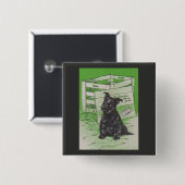 Schottischer Hund mit Sonderlieferung Button (Vorne & Hinten)