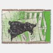 Schottischer Hund mit Sonderlieferung Decke (Vorderseite)