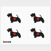 Schottischer Hundenkleber Rechteckiger Aufkleber (Blatt)