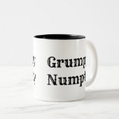 Schottischer Jargon, mürrisches Numpty Zweifarbige Tasse (VorderseiteRechts)