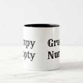 Schottischer Jargon, mürrisches Numpty Zweifarbige Tasse (Mittel)