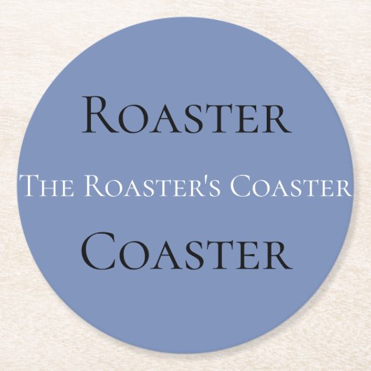 Schottischer Jargon, Röster-Untersetzer Runder Pappuntersetzer (Vorderseite)