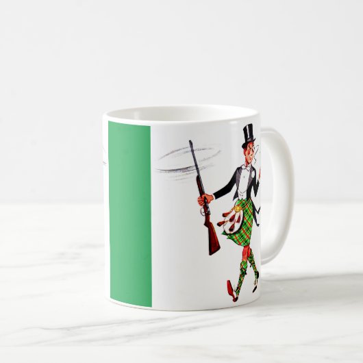 schottischer Jünger mit Gewehr Kaffeetasse (VorderseiteRechts)