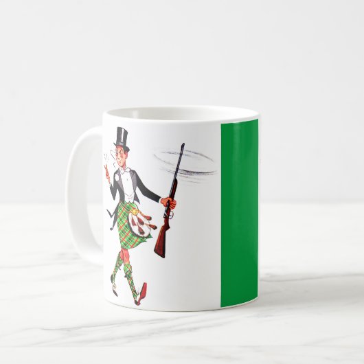 schottischer Jünger mit Gewehr Kaffeetasse (Vorderseite Links)