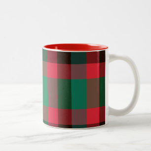 Schottischer königlicher karierter Tartan Plaid mi Zweifarbige Tasse