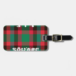 Schottischer königlicher karierter Tartan-Plid mit Gepäckanhänger