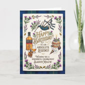 Schottischer Legenden-Geburtstag Karte (Vorderseite)