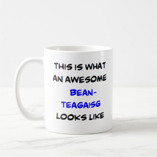 schottischer Lehrer bean-teagaisg, großartig Kaffeetasse (Links)