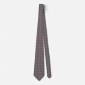 Schottischer Lila-Grün-Tartan Krawatte (Vorderseite)