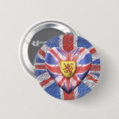 Schottischer Löwe Button (Vorne & Hinten)