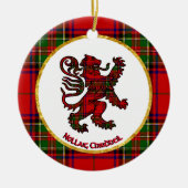 Schottischer Löwe Nollaig Chridheil Keramikornament (Vorne)
