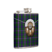 Schottischer nationaler Tartan und Sporran Flachmann (Rechts)