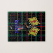 Schottischer Pfeifer auf Tartan Puzzle (Horizontal)