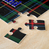 Schottischer Pfeifer auf Tartan Puzzle (Seite)