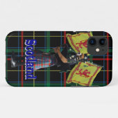 Schottischer Piper auf Tartan Case-Mate iPhone Hülle (Rückseite (Horizontal))