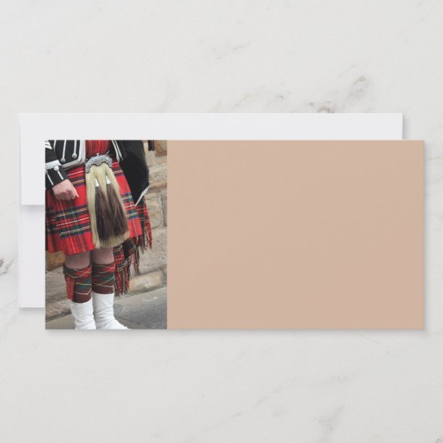 Schottischer Piper nah, traditionelles schottische (Vorderseite)