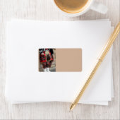 Schottischer Piper nah, traditionelles schottische Adressaufkleber (Insitu)