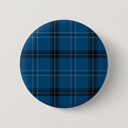 Schottischer Ramsay Blue Tartan Button (Vorderseite)