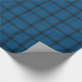 Schottischer Ramsay Blue Tartan Geschenkpapier (Ecke)