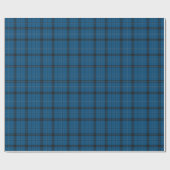 Schottischer Ramsay Blue Tartan Geschenkpapier (Flach)