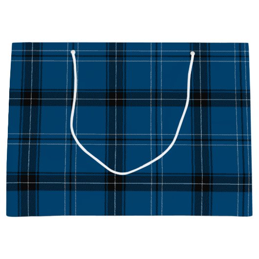Schottischer Ramsay Blue Tartan Große Geschenktüte (Vorderseite)