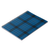 Schottischer Ramsay Blue Tartan Notizblock (Linke Seite)