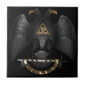 Schottischer Ritus 32 Grad-Maurer Eagle Fliese (Vorderseite)