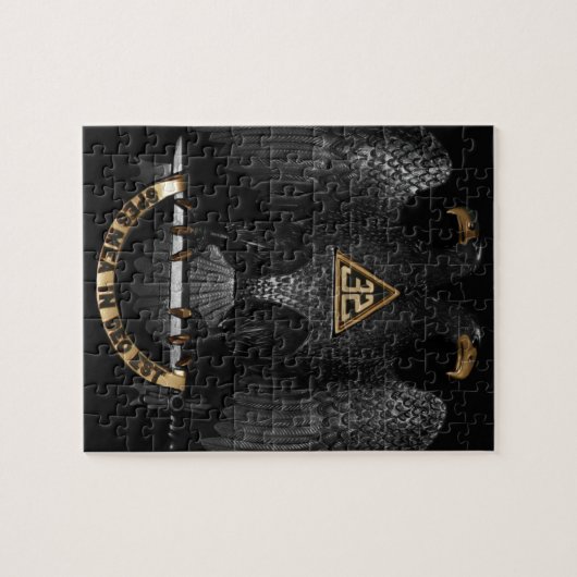 Schottischer Ritus 32 Grad-Maurer Eagle Puzzle (Horizontal)