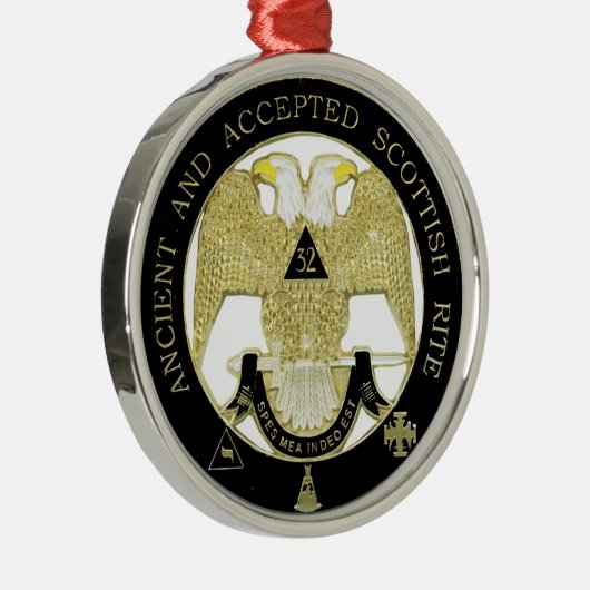 Schottischer Ritus Silbernes Ornament (Rechts)