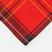 Schottischer Roter Tartan Fleecedecke (Ecke)