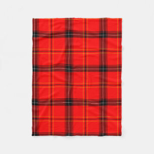 Schottischer Roter Tartan Fleecedecke