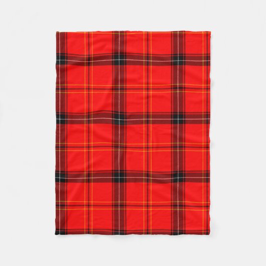 Schottischer Roter Tartan Fleecedecke (Vorderseite)