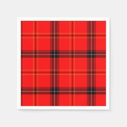 Schottischer Roter Tartan Serviette (Vorderseite)