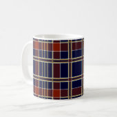 schottischer Schottenmuster-Kaffeebecher Kaffeetasse (Vorderseite Links)