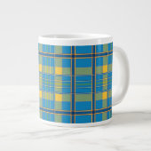 schottischer Schottenmuster-Tassenbecher Jumbo-Tasse (Vorderseite Rechts)