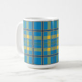 schottischer Schottenmuster-Tassenbecher Kaffeetasse (Vorderseite Links)