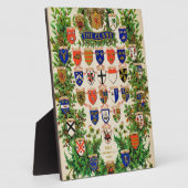 Schottischer Schottlanenmantel mit Waffenschilden Fotoplatte (Seite)