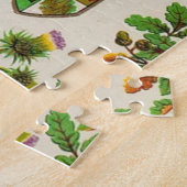 Schottischer Schottlanenmantel mit Waffenschilden Puzzle (Seite)