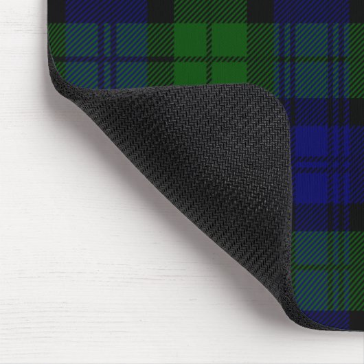 Schottischer schwarzer UhrTartan Mousepad (Ecke)