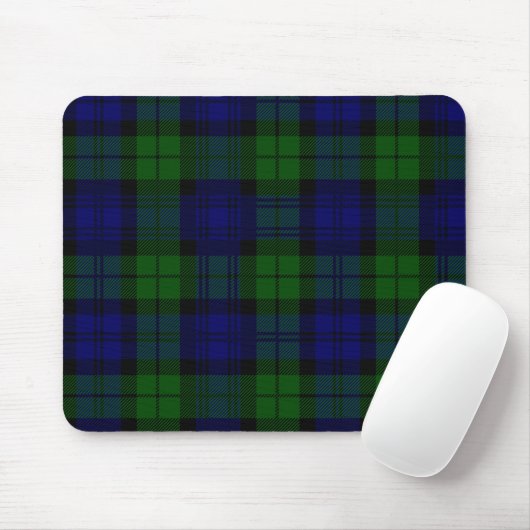 Schottischer schwarzer UhrTartan Mousepad (Mit Mouse)