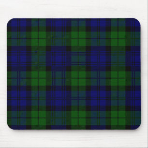 Schottischer schwarzer UhrTartan Mousepad