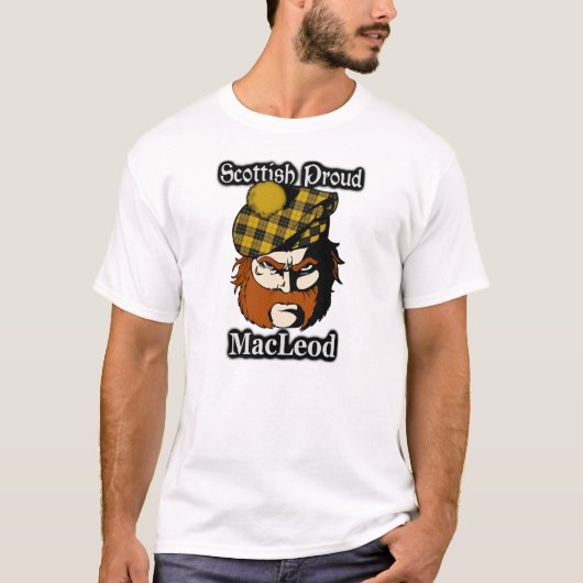 Schottischer stolzer Clan MacLeod Tartan T-Shirt (Vorderseite)