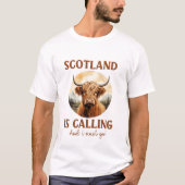 Schottischer T - Shirt Highland Cow, Scottish Cow (Vorderseite)