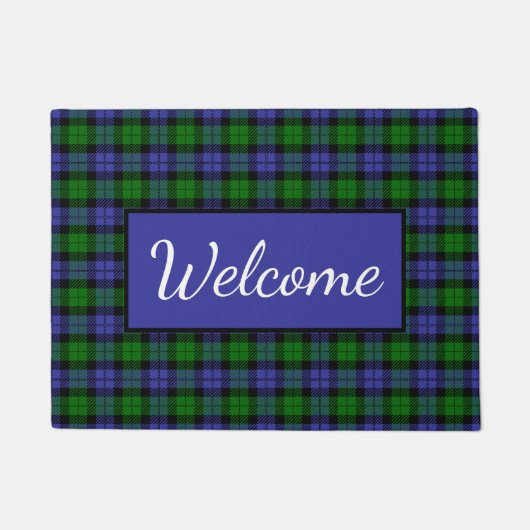 Schottischer Tartan Fußmatte (Vorderseite)