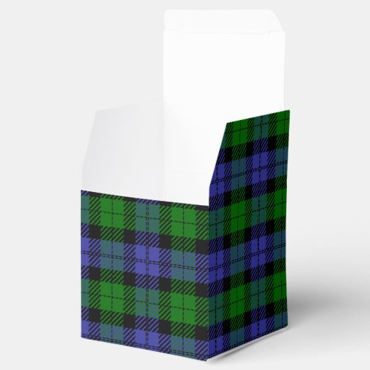 Schottischer Tartan Geschenkschachtel (Geöffnet)